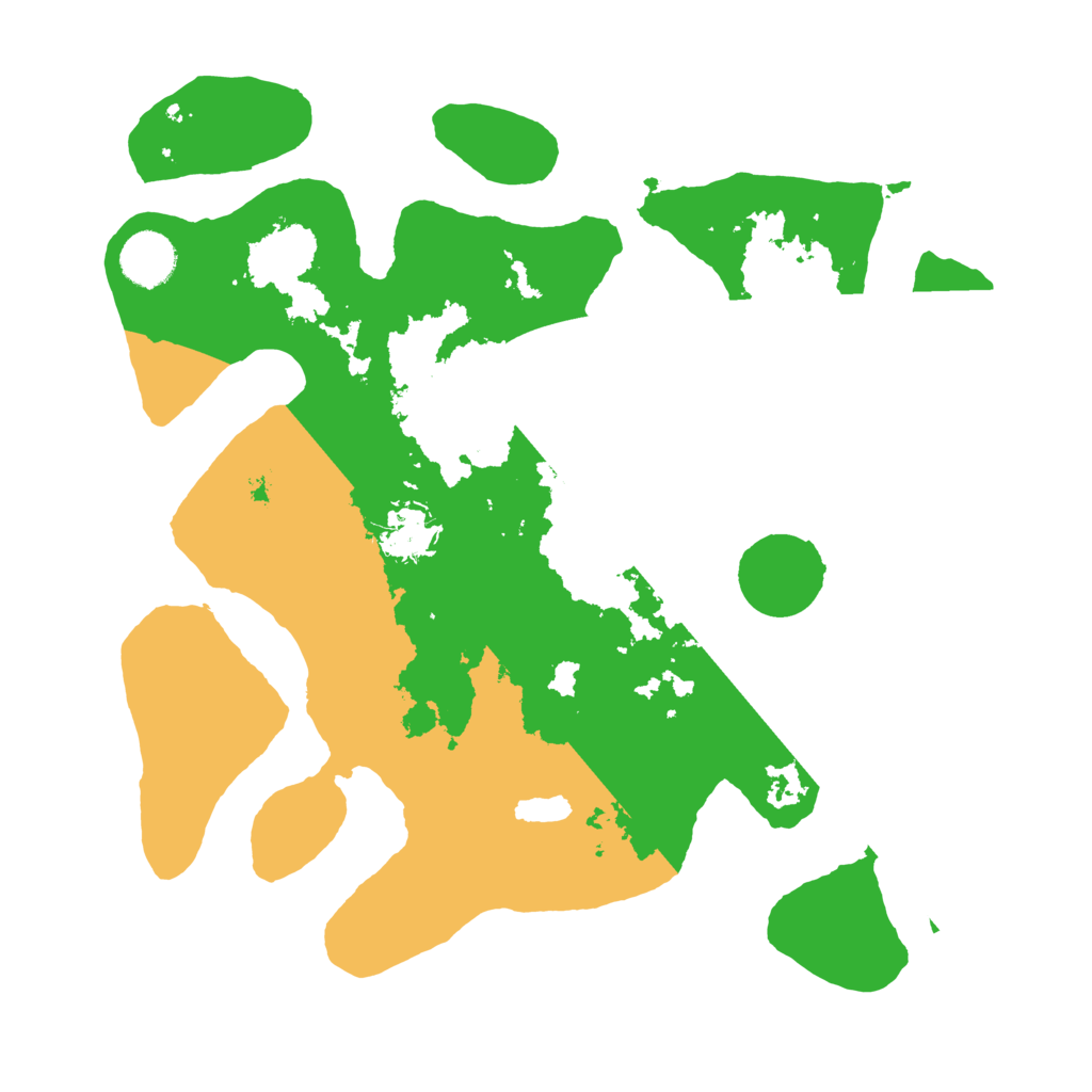 Biome Rust Map: Barren, Size: 3500, Seed: 4588146