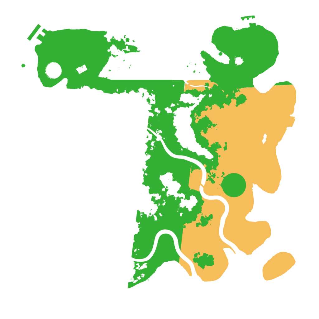 Biome Rust Map: Procedural Map, Size: 3500, Seed: 3088156