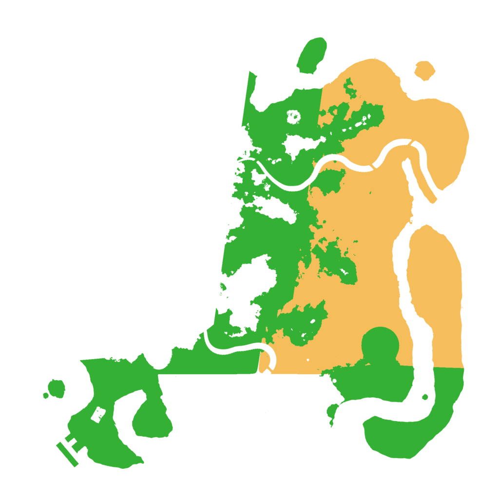 Biome Rust Map: Procedural Map, Size: 3500, Seed: 350176