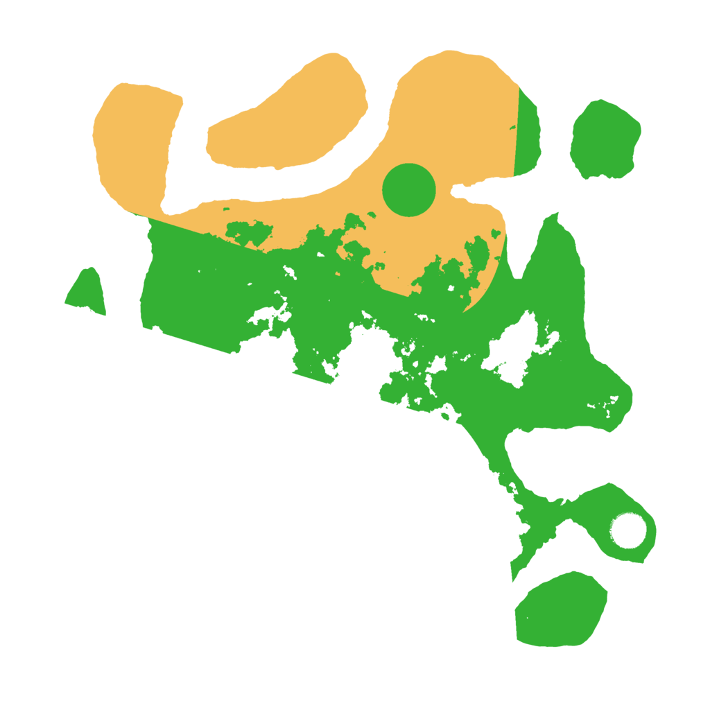 Biome Rust Map: Barren, Size: 3500, Seed: 4147067