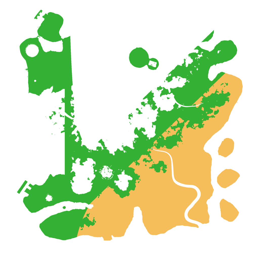 Biome Rust Map: Procedural Map, Size: 3550, Seed: 393640