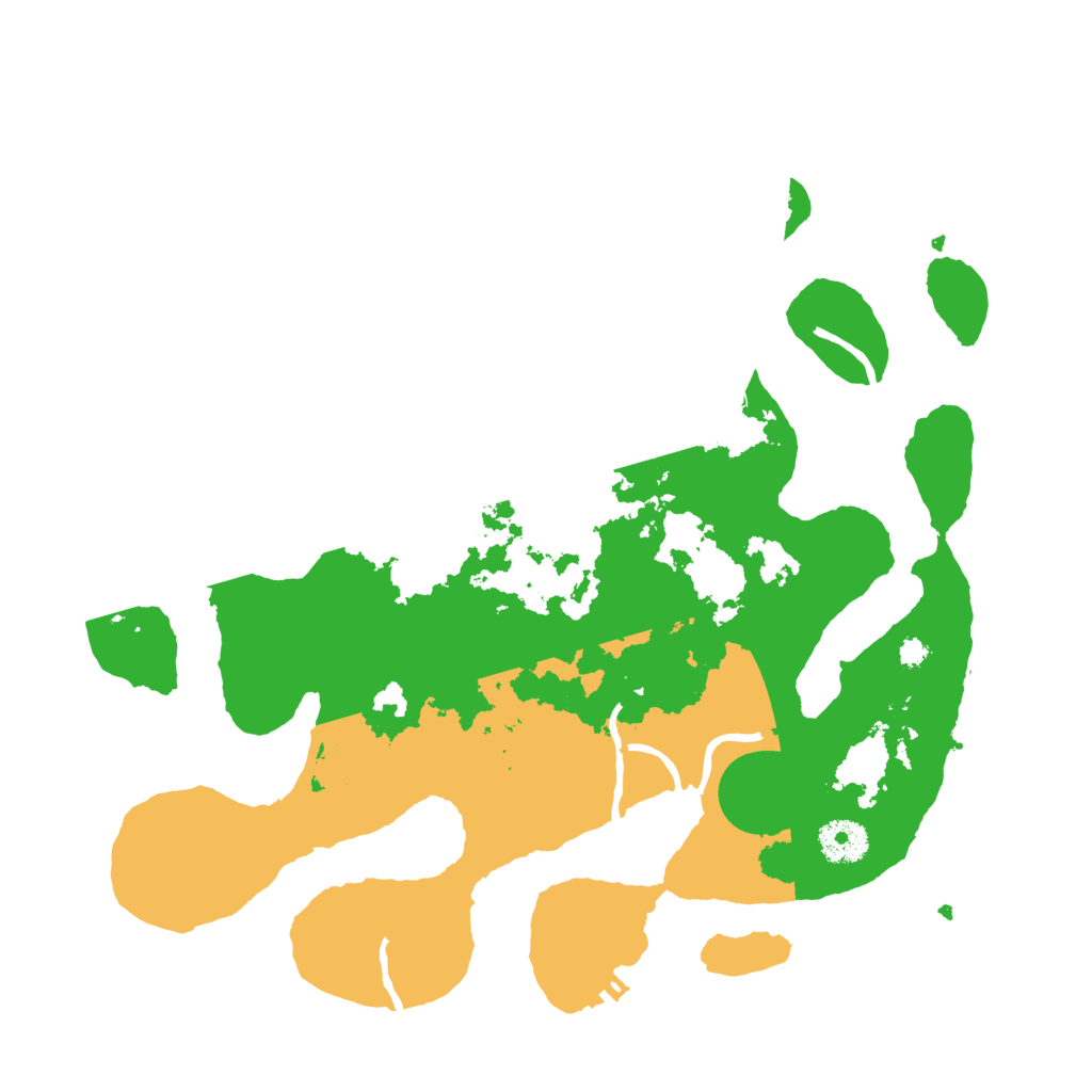 Biome Rust Map: Procedural Map, Size: 3500, Seed: 7212642