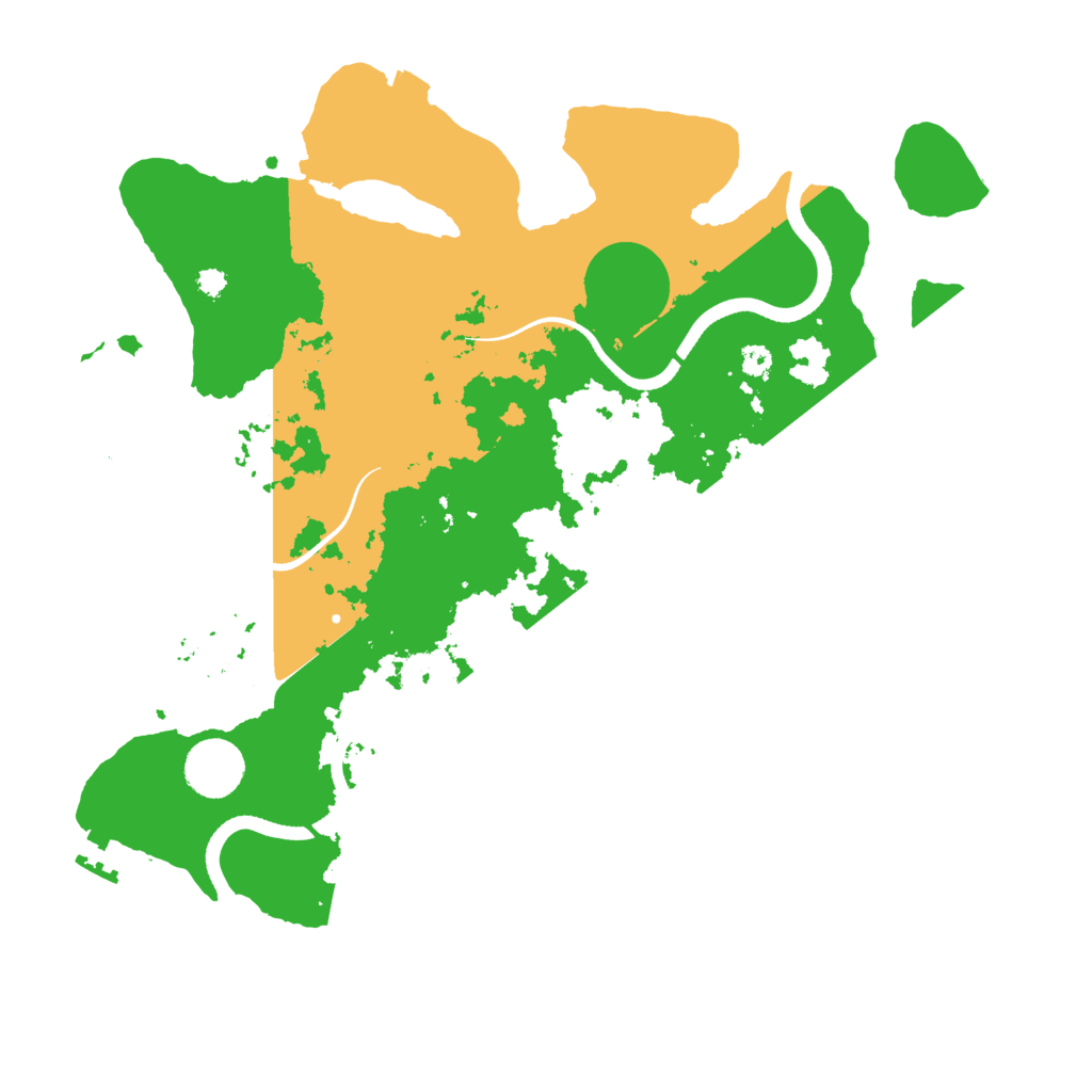 Biome Rust Map: Procedural Map, Size: 3500, Seed: 1284155
