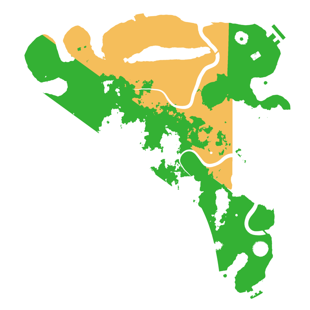 Biome Rust Map: Procedural Map, Size: 3550, Seed: 398404