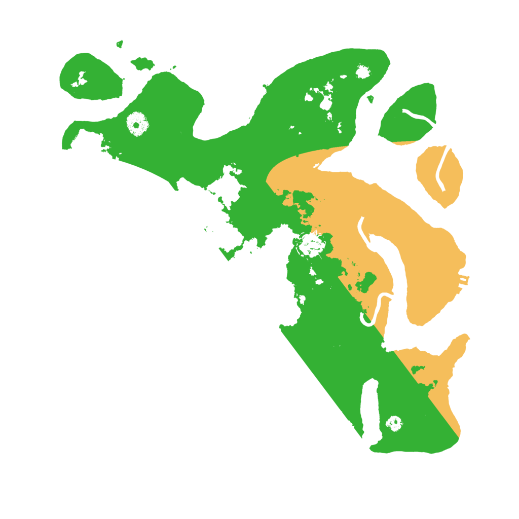 Biome Rust Map: Procedural Map, Size: 3500, Seed: 207649