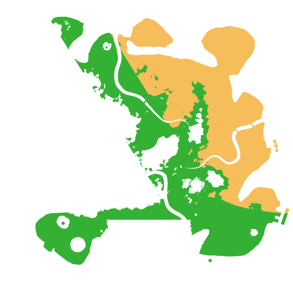 Biome Rust Map: Procedural Map, Size: 3500, Seed: 4654494