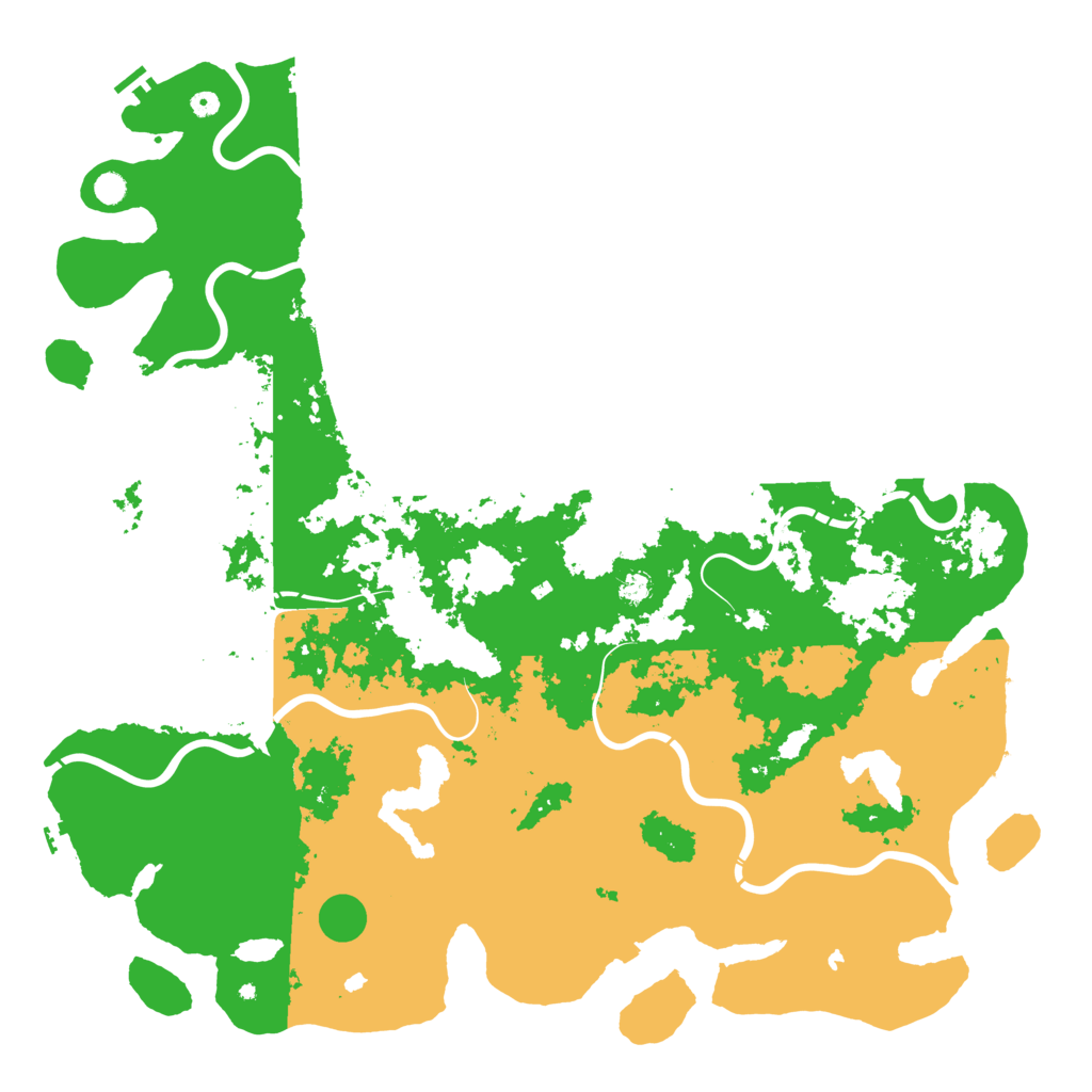 Biome Rust Map: Procedural Map, Size: 6000, Seed: 666969