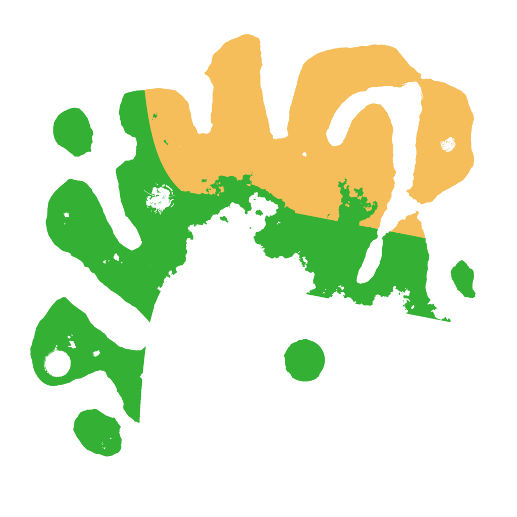 Biome Rust Map: Barren, Size: 3500, Seed: 603190