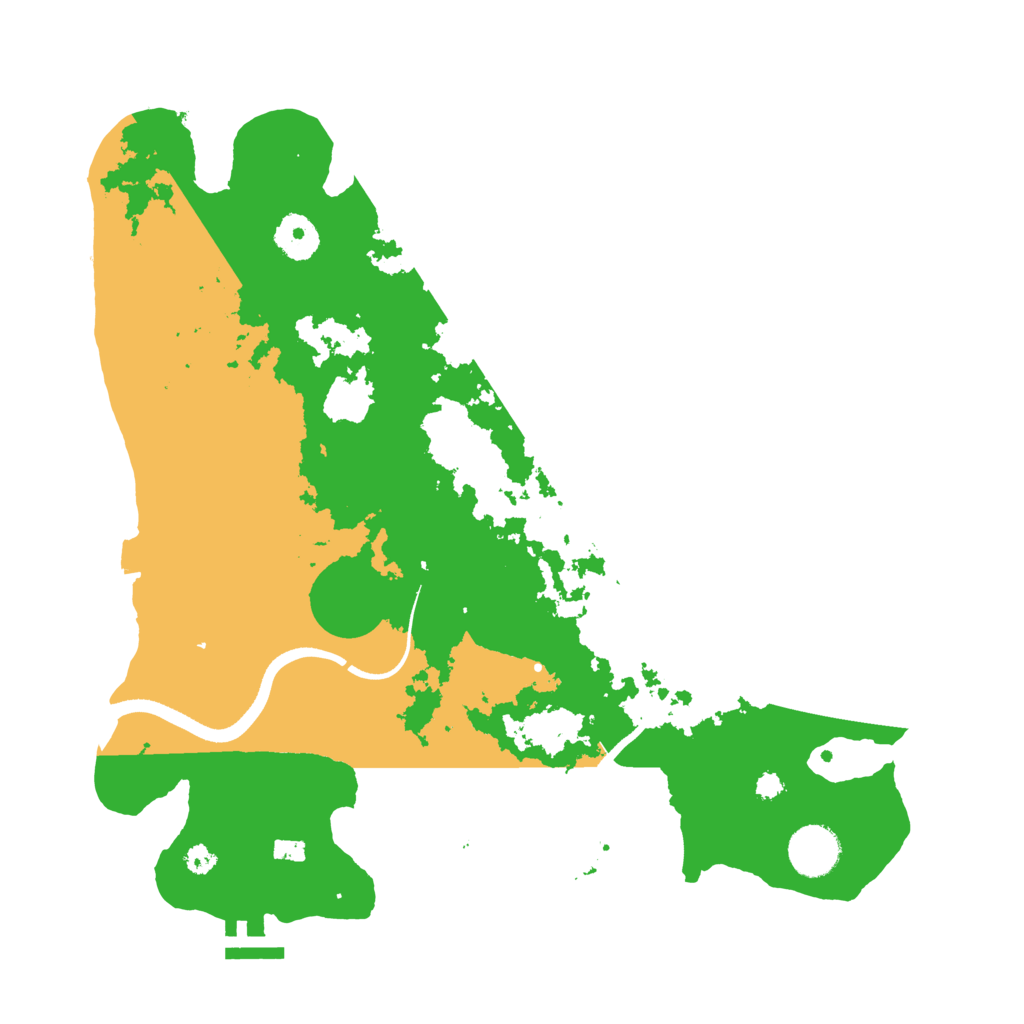 Biome Rust Map: Procedural Map, Size: 3500, Seed: 575453