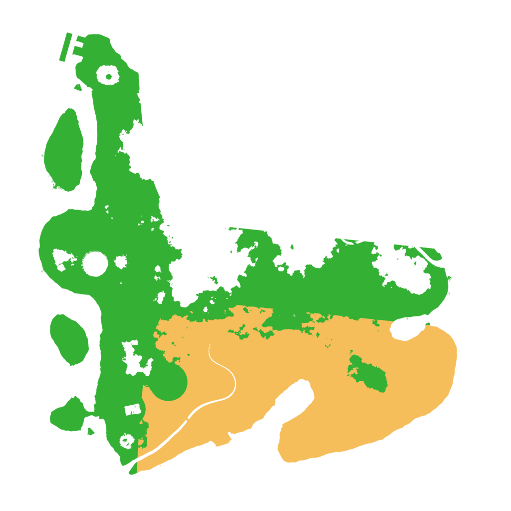 Biome Rust Map: Procedural Map, Size: 3550, Seed: 268811