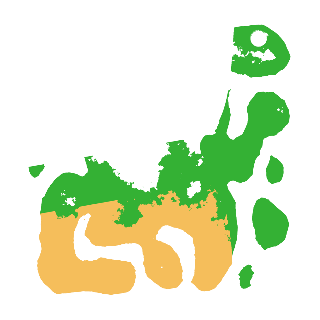 Biome Rust Map: Barren, Size: 3500, Seed: 1826289