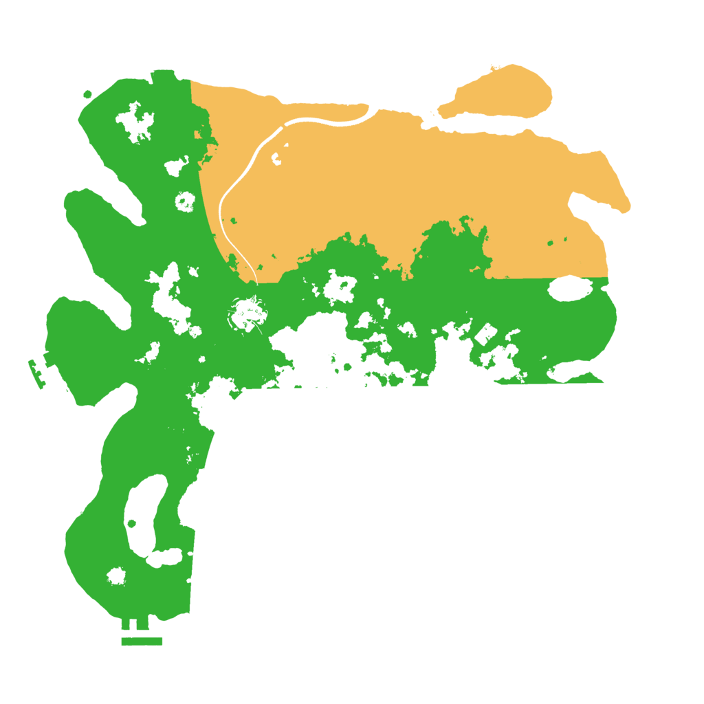 Biome Rust Map: Procedural Map, Size: 3500, Seed: 2314414