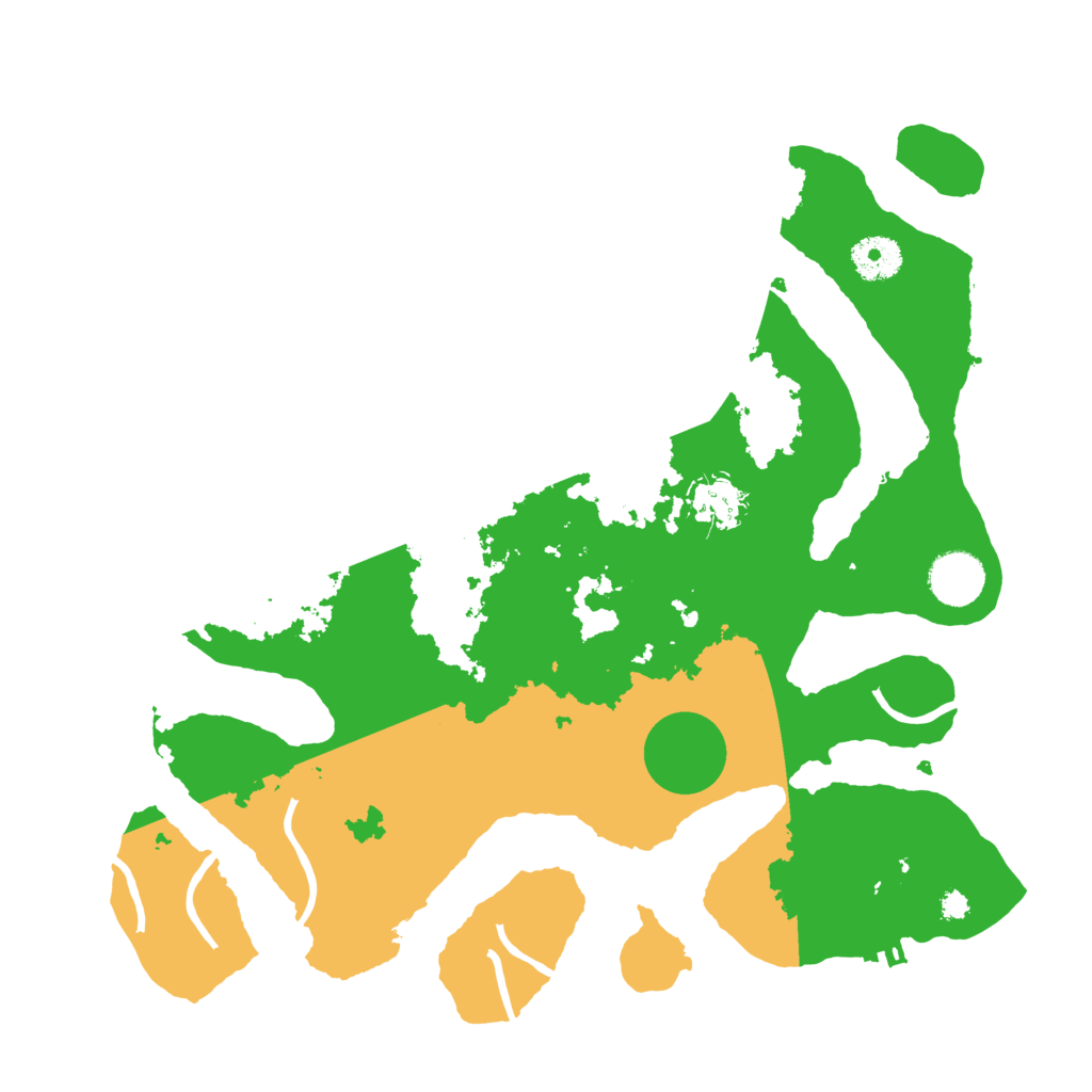 Biome Rust Map: Procedural Map, Size: 3500, Seed: 790044