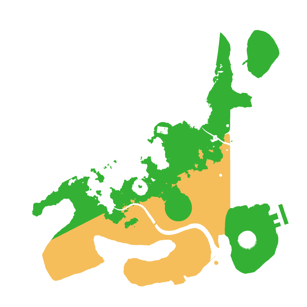 Biome Rust Map: Procedural Map, Size: 3000, Seed: 1290042915