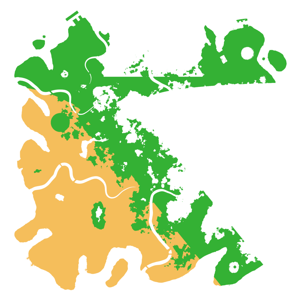 Biome Rust Map: Procedural Map, Size: 4300, Seed: 23857