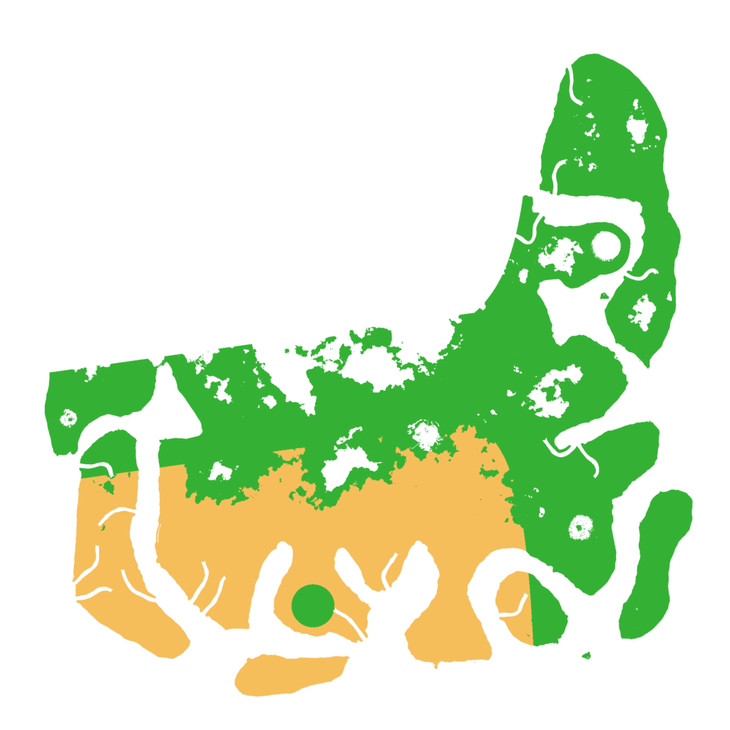 Biome Rust Map: Procedural Map, Size: 4500, Seed: 76656