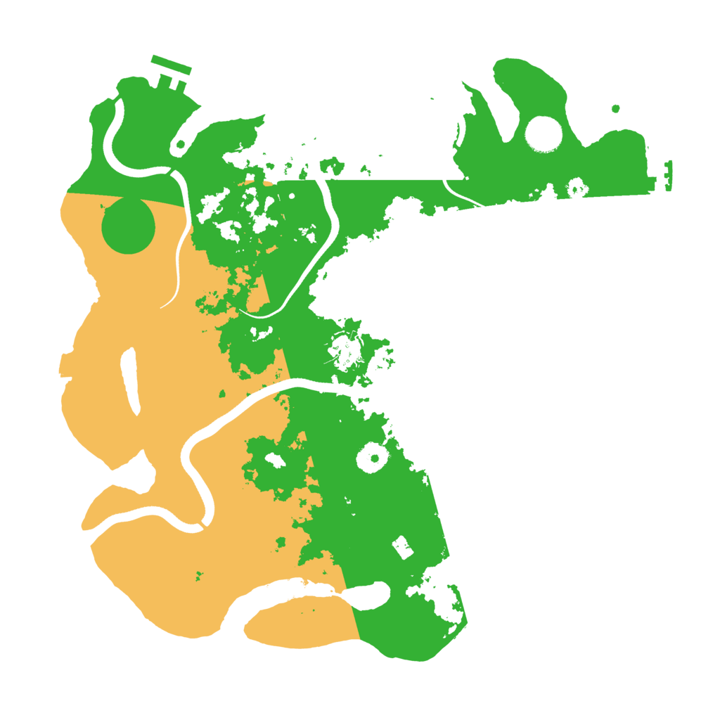 Biome Rust Map: Procedural Map, Size: 3550, Seed: 490953