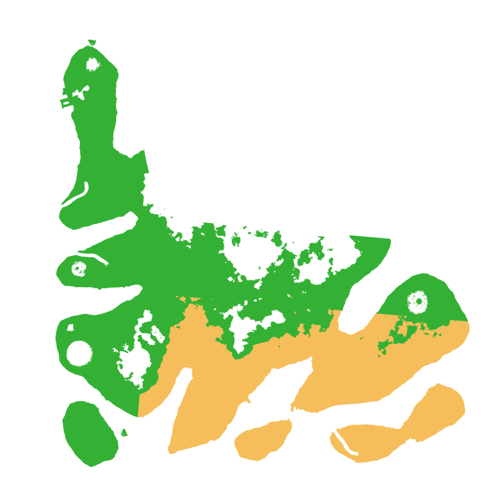 Biome Rust Map: Procedural Map, Size: 3500, Seed: 1364943