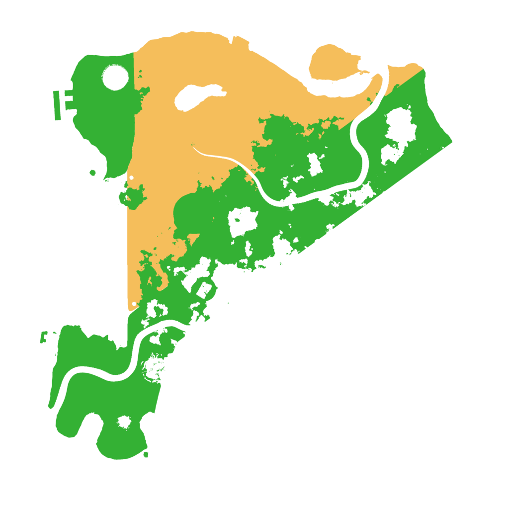 Biome Rust Map: Procedural Map, Size: 3500, Seed: 2085318523