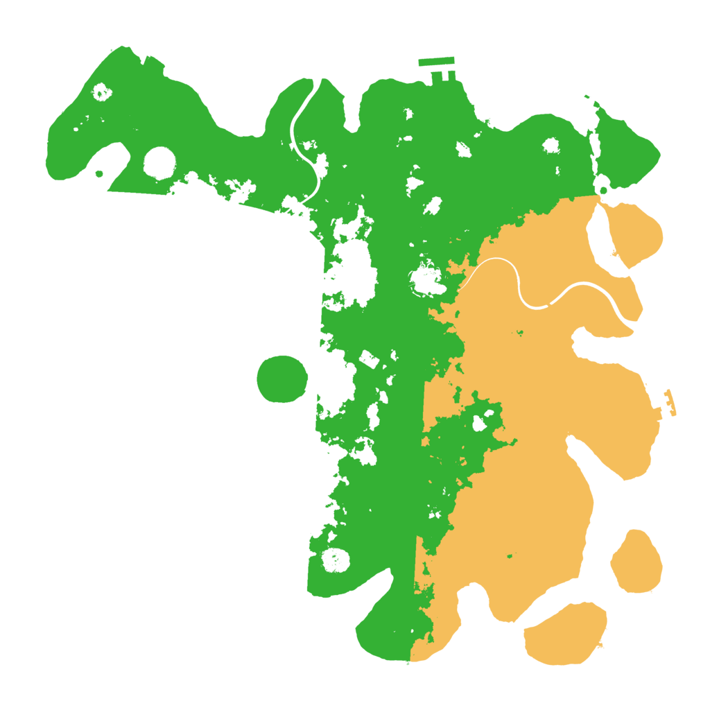Biome Rust Map: Procedural Map, Size: 3999, Seed: 70368