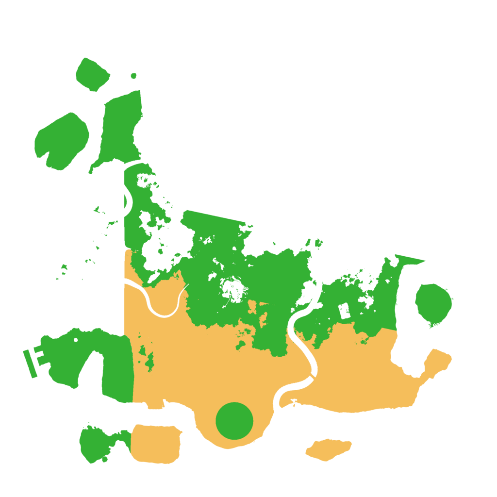 Biome Rust Map: Procedural Map, Size: 3500, Seed: 4408985