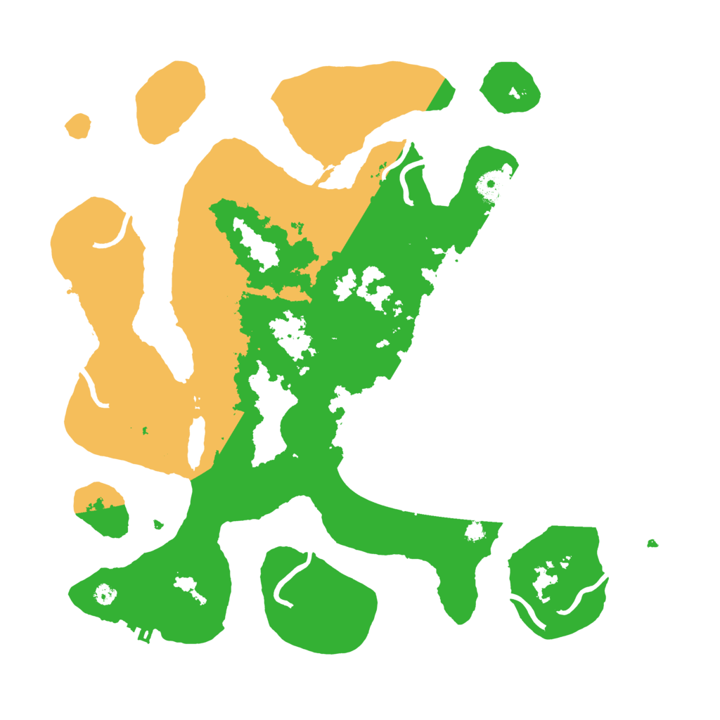 Biome Rust Map: Procedural Map, Size: 3550, Seed: 791468