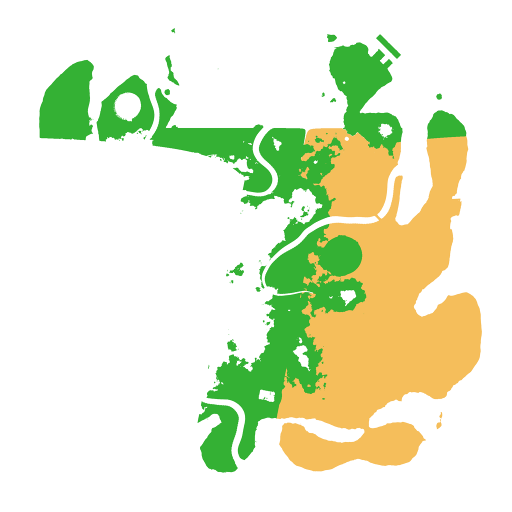 Biome Rust Map: Procedural Map, Size: 3500, Seed: 6286514