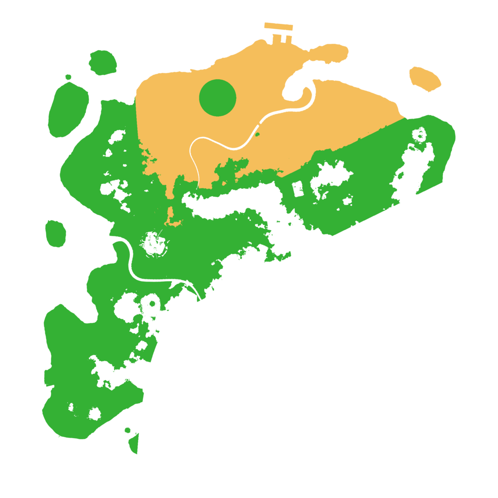 Biome Rust Map: Procedural Map, Size: 3550, Seed: 181307