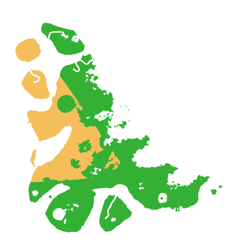 Biome Rust Map: Procedural Map, Size: 3800, Seed: 3203383