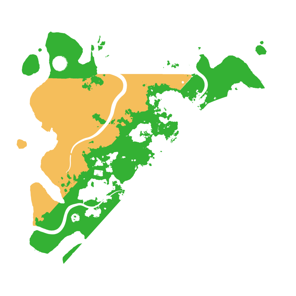 Biome Rust Map: Procedural Map, Size: 3500, Seed: 206