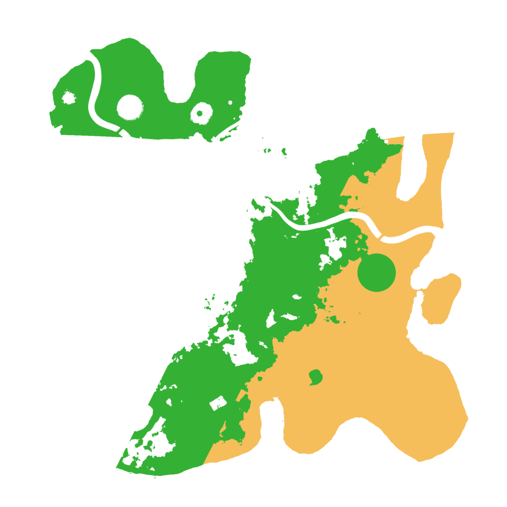 Biome Rust Map: Procedural Map, Size: 3500, Seed: 47567475