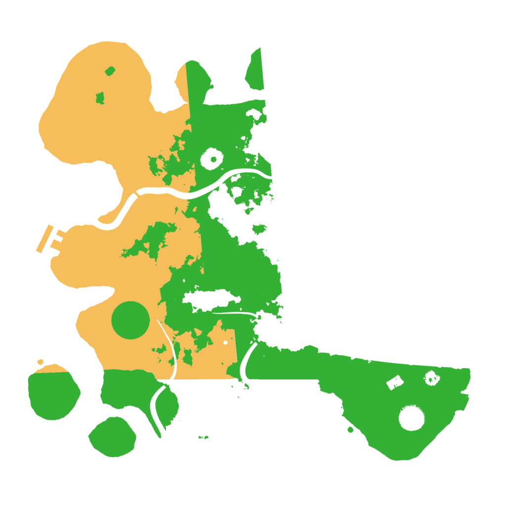 Biome Rust Map: Procedural Map, Size: 3500, Seed: 2254556