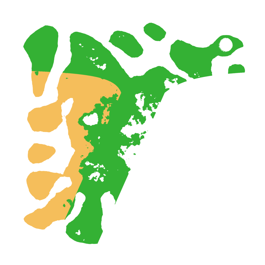 Biome Rust Map: Barren, Size: 3500, Seed: 376930