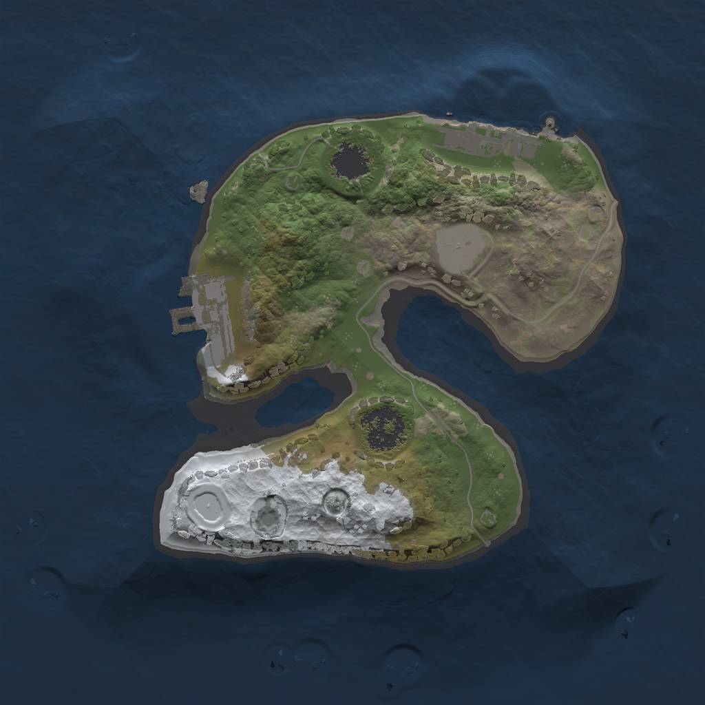 Rust Map: Procedural Map, Size: 1666, Seed: 6666, 7 Monuments