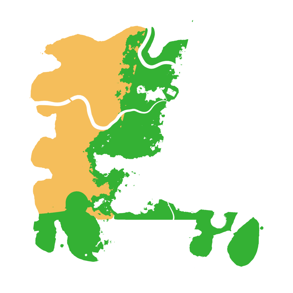 Biome Rust Map: Procedural Map, Size: 3500, Seed: 5923951