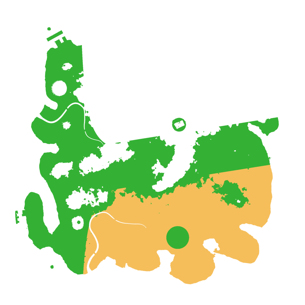 Biome Rust Map: Procedural Map, Size: 3550, Seed: 807002