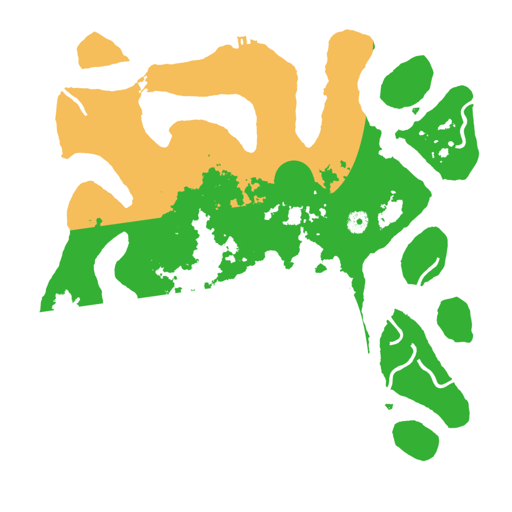 Biome Rust Map: Procedural Map, Size: 3500, Seed: 317940153