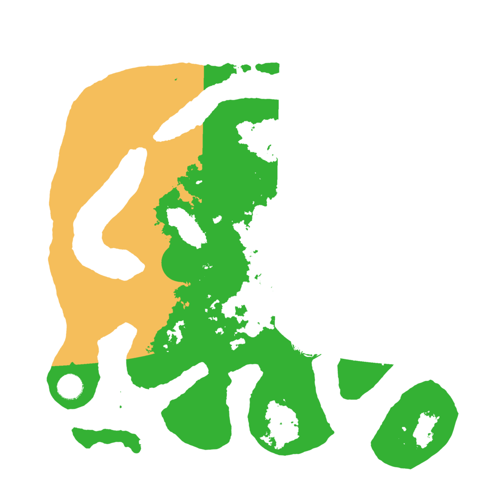 Biome Rust Map: Barren, Size: 3500, Seed: 4270873