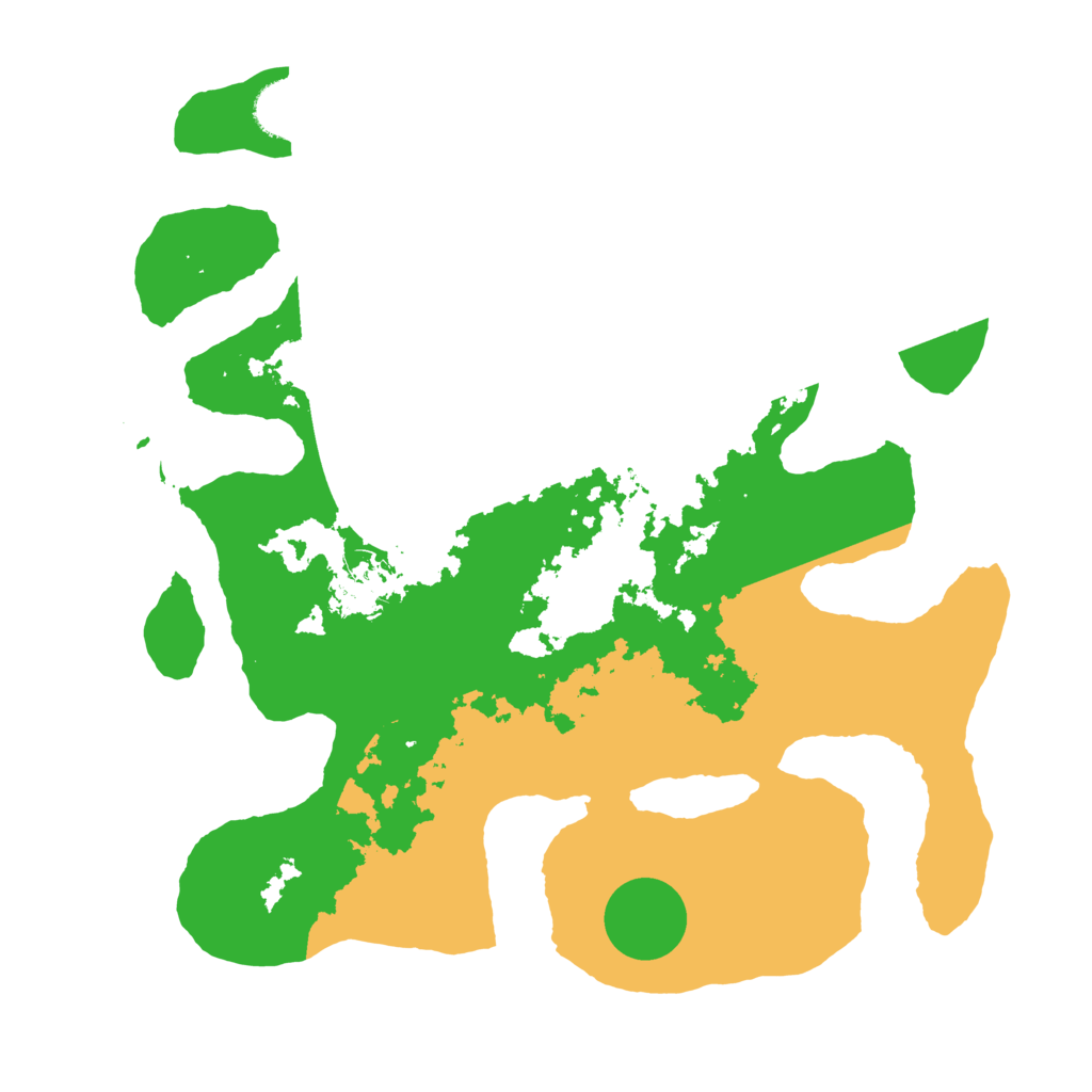 Biome Rust Map: Barren, Size: 3500, Seed: 3996363