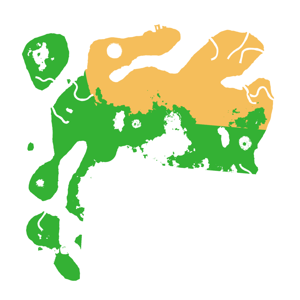 Biome Rust Map: Procedural Map, Size: 3500, Seed: 6351260