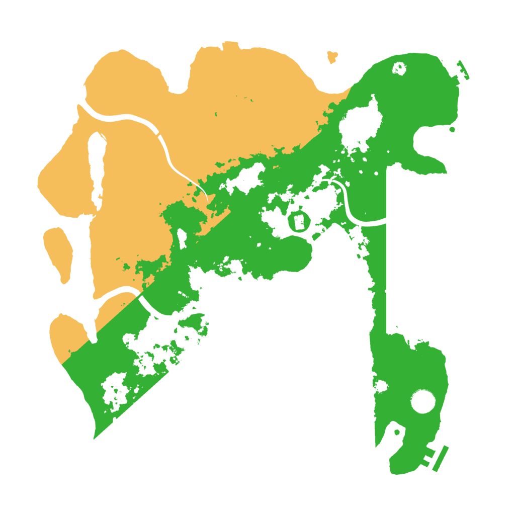 Biome Rust Map: Procedural Map, Size: 3800, Seed: 4512525