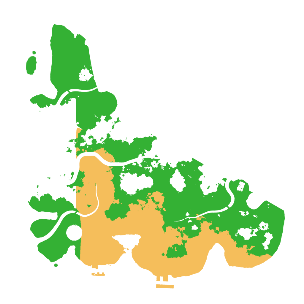 Biome Rust Map: Procedural Map, Size: 3500, Seed: 5800397