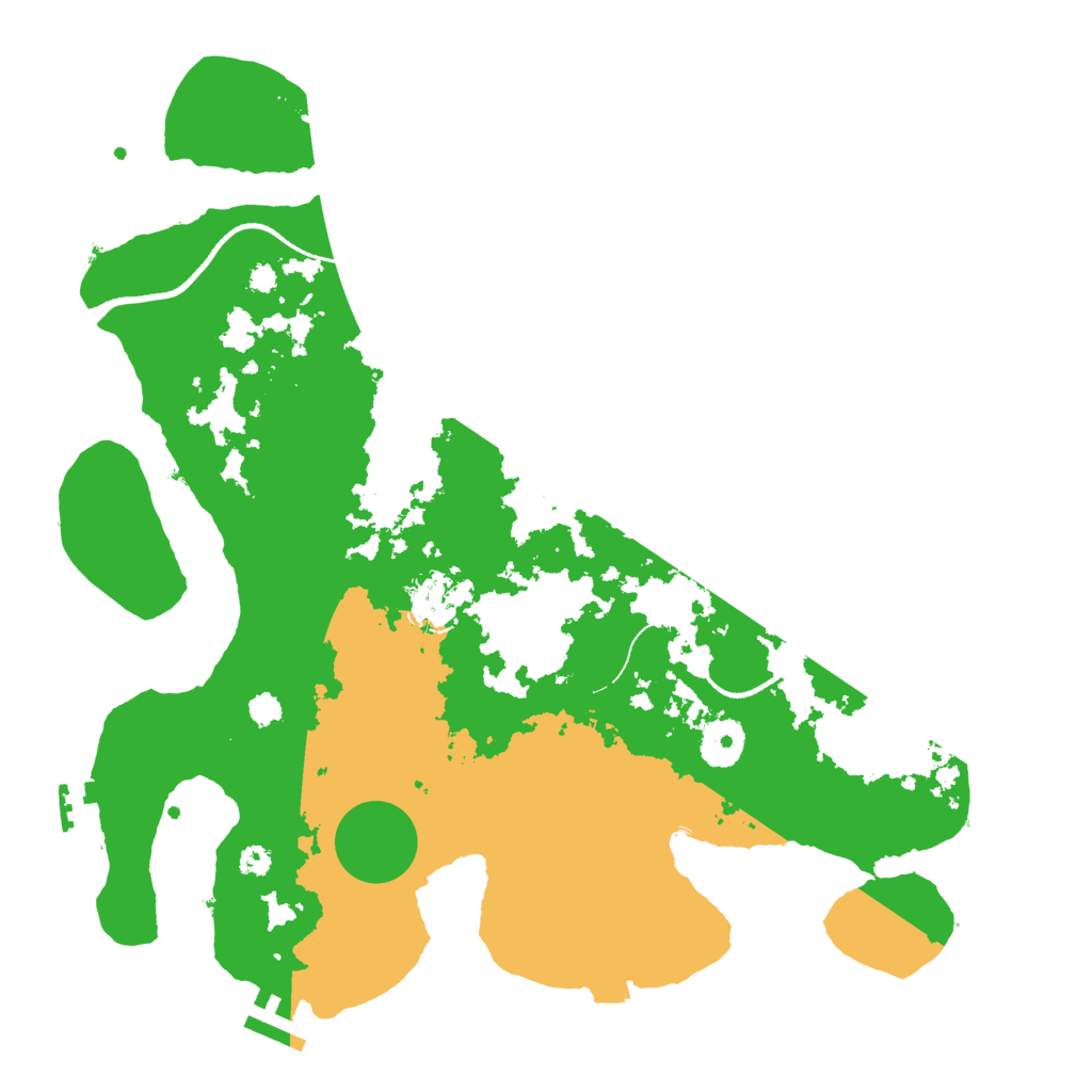Biome Rust Map: Procedural Map, Size: 3500, Seed: 4572852