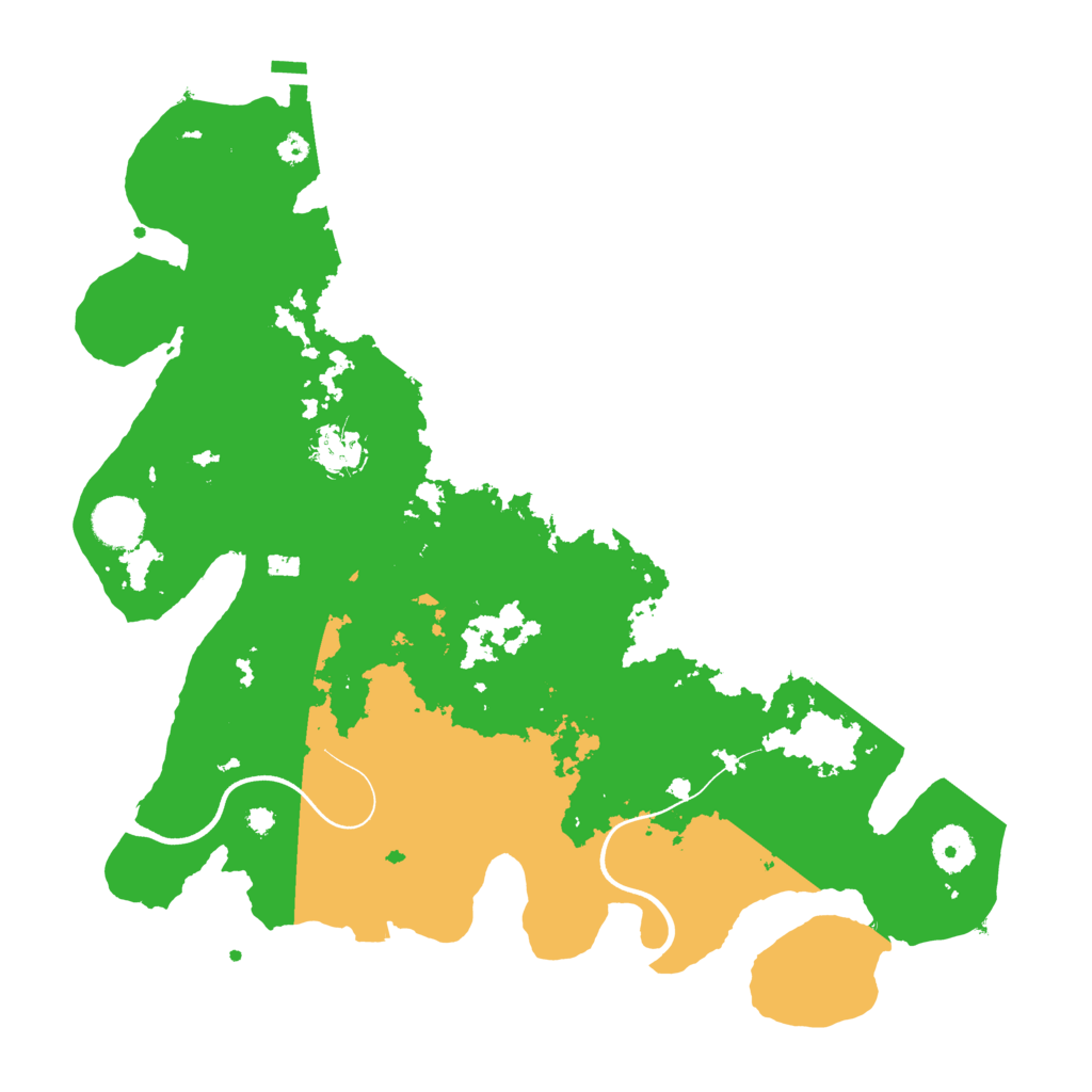 Biome Rust Map: Procedural Map, Size: 3700, Seed: 1588414