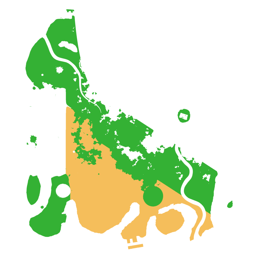 Biome Rust Map: Procedural Map, Size: 3500, Seed: 5653275