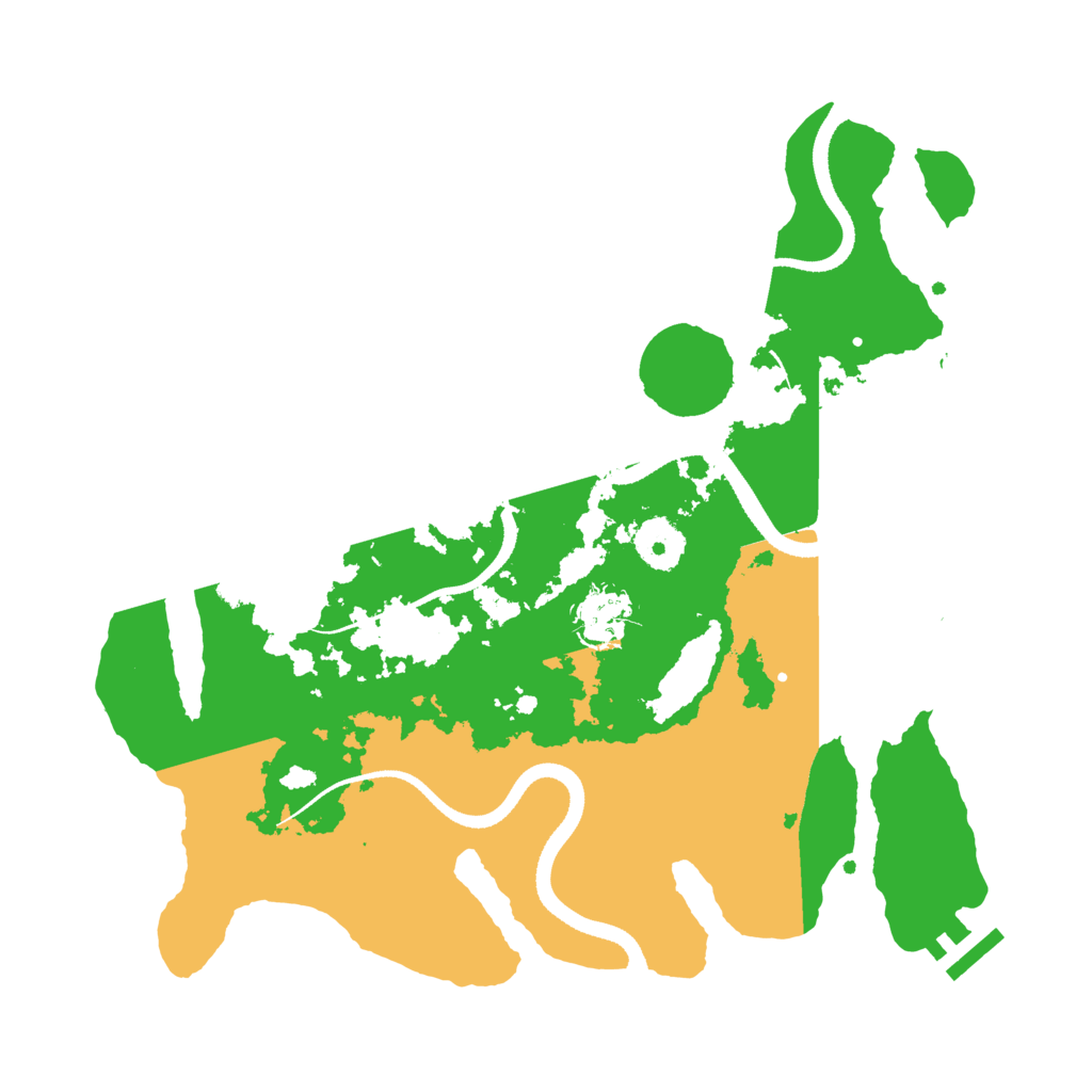 Biome Rust Map: Procedural Map, Size: 3300, Seed: 36954
