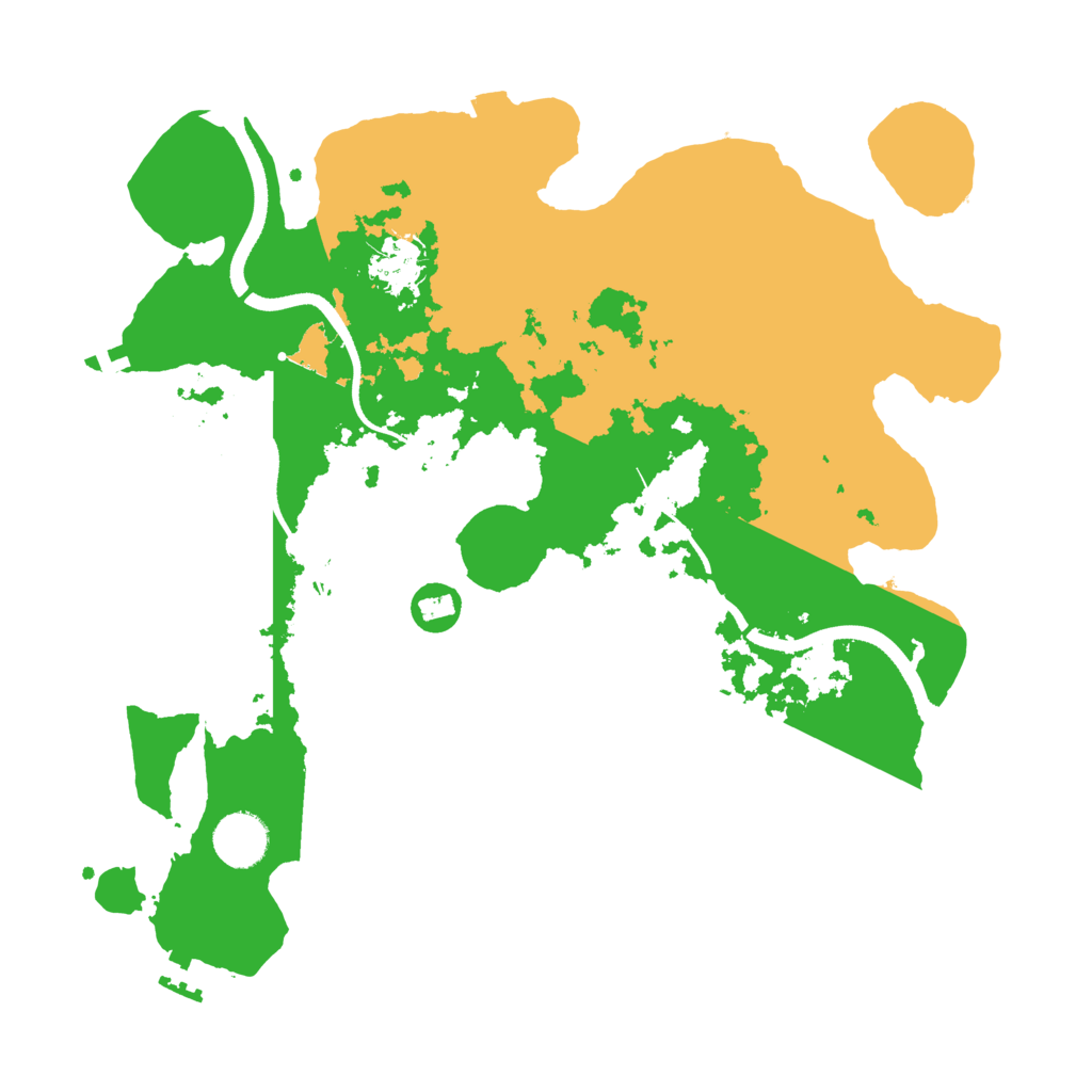 Biome Rust Map: Procedural Map, Size: 3500, Seed: 5751737