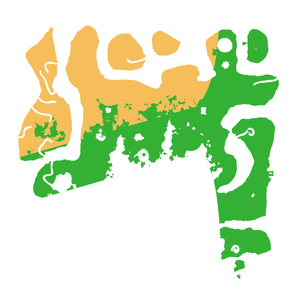 Biome Rust Map: Procedural Map, Size: 3700, Seed: 1351576