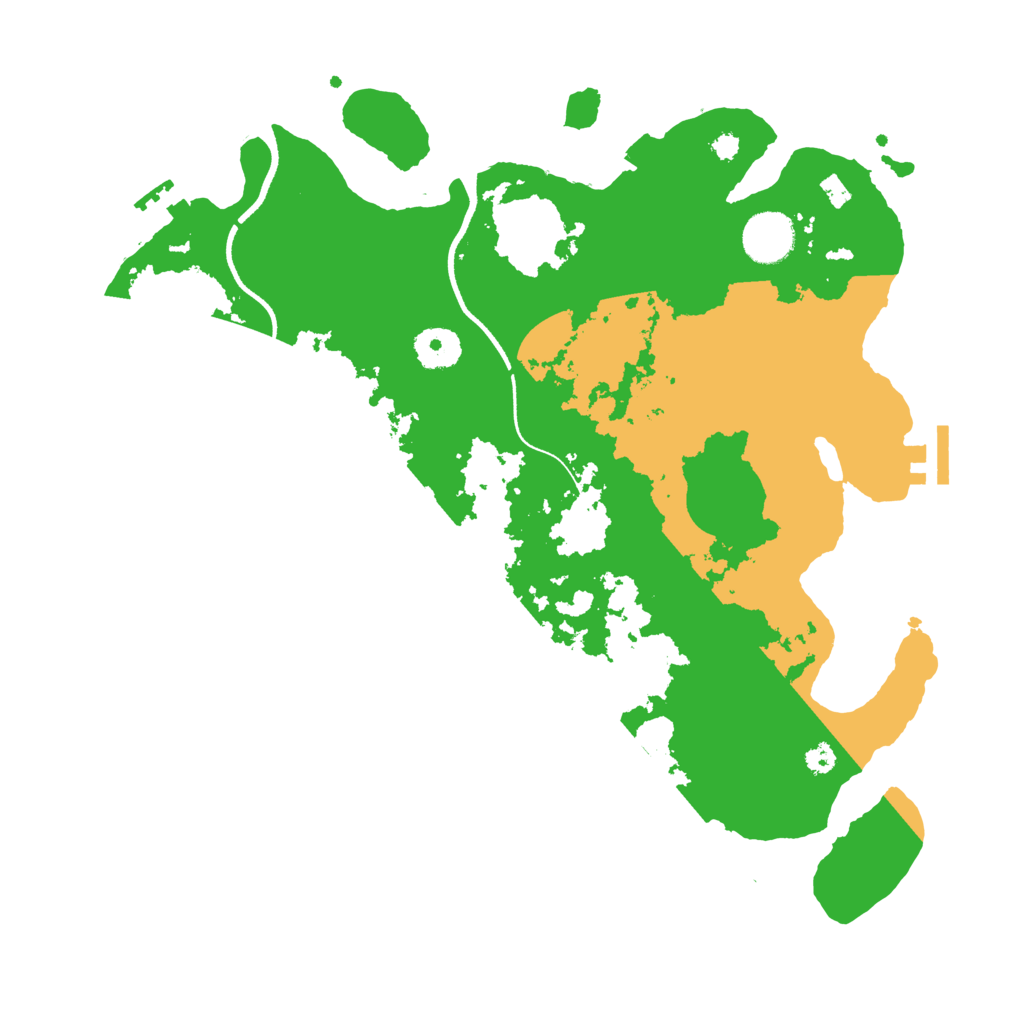 Biome Rust Map: Procedural Map, Size: 3500, Seed: 5501048