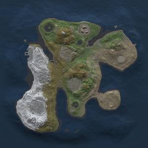 Thumbnail Rust Map: Procedural Map, Size: 2500, Seed: 1000, 13 Monuments